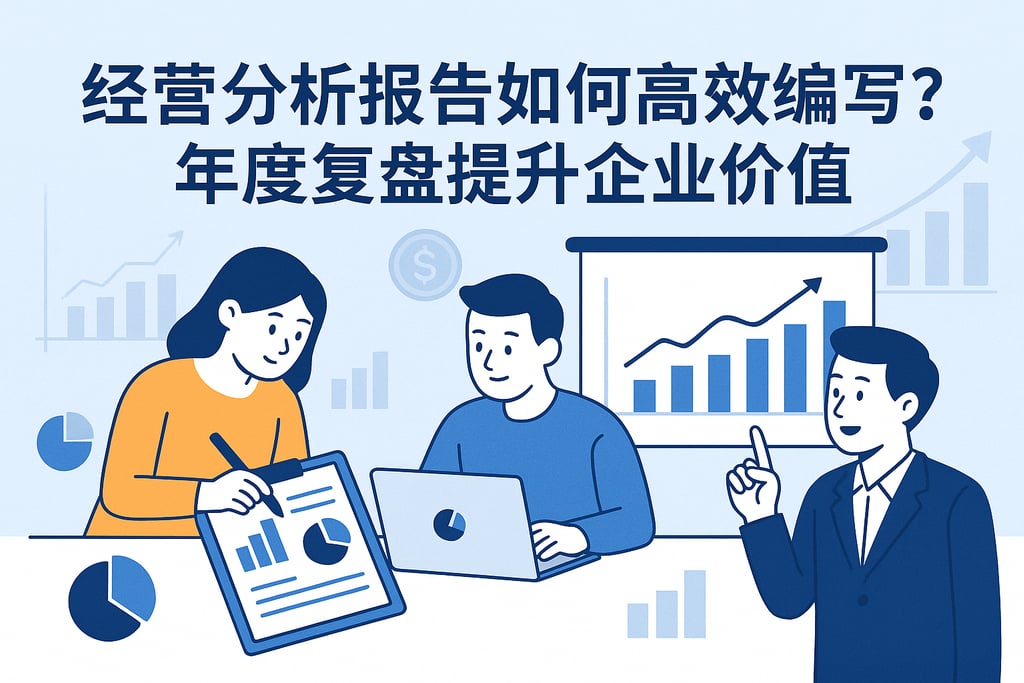 经营分析报告如何高效编写？年度复盘提升企业价值