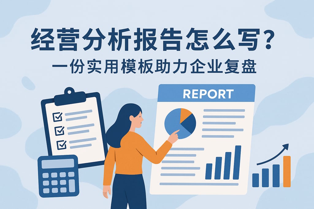 经营分析报告怎么写？一份实用模板助力企业复盘