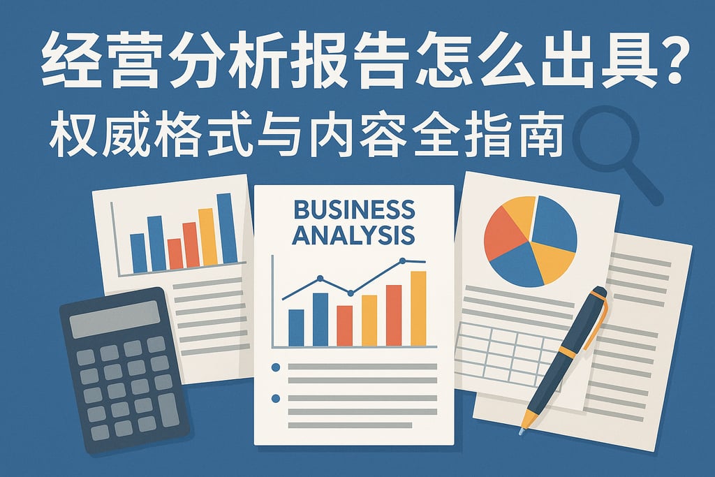 经营分析报告怎么出具？权威格式与内容全指南