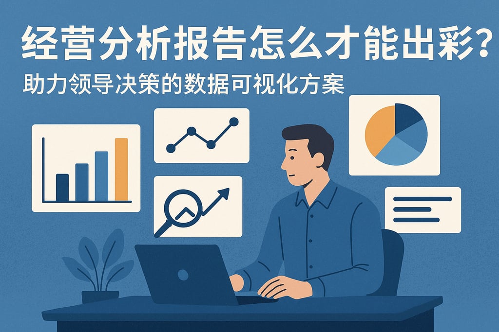 经营分析报告怎么才能出彩？助力领导决策的数据可视化方案