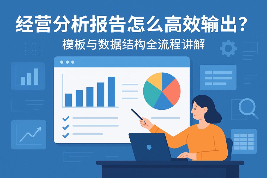 经营分析报告怎么高效输出？模板与数据结构全流程讲解