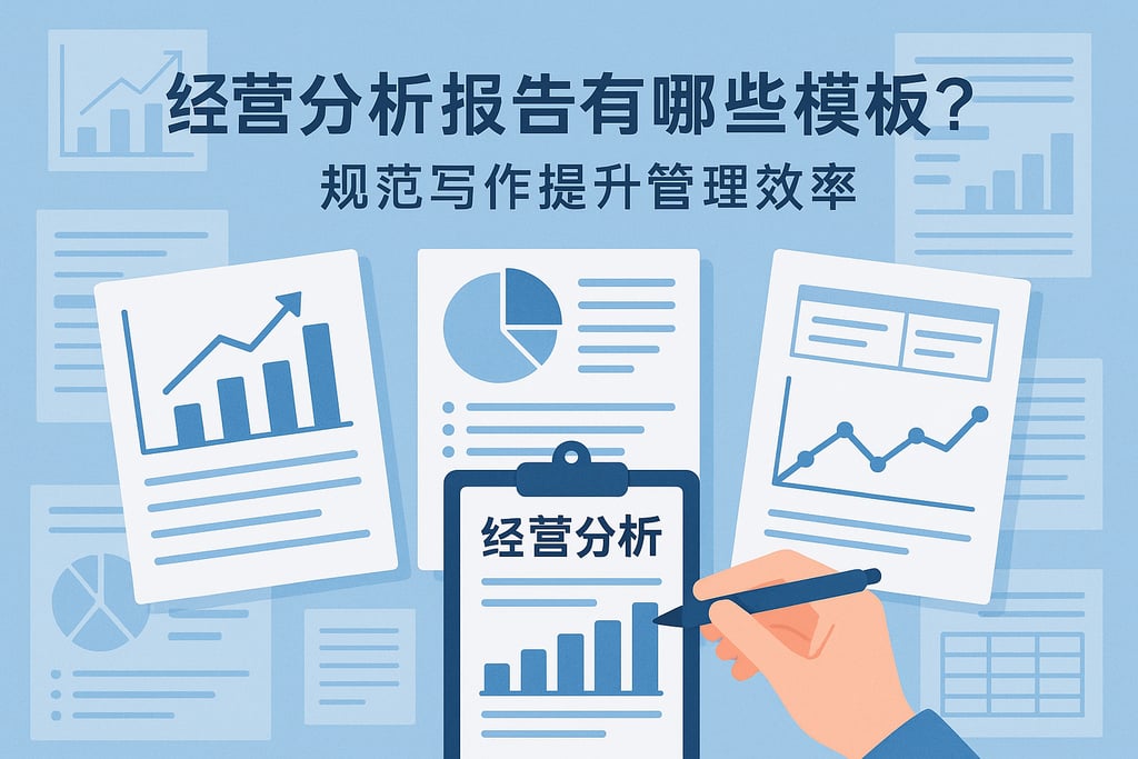 经营分析报告有哪些模板？规范写作提升管理效率