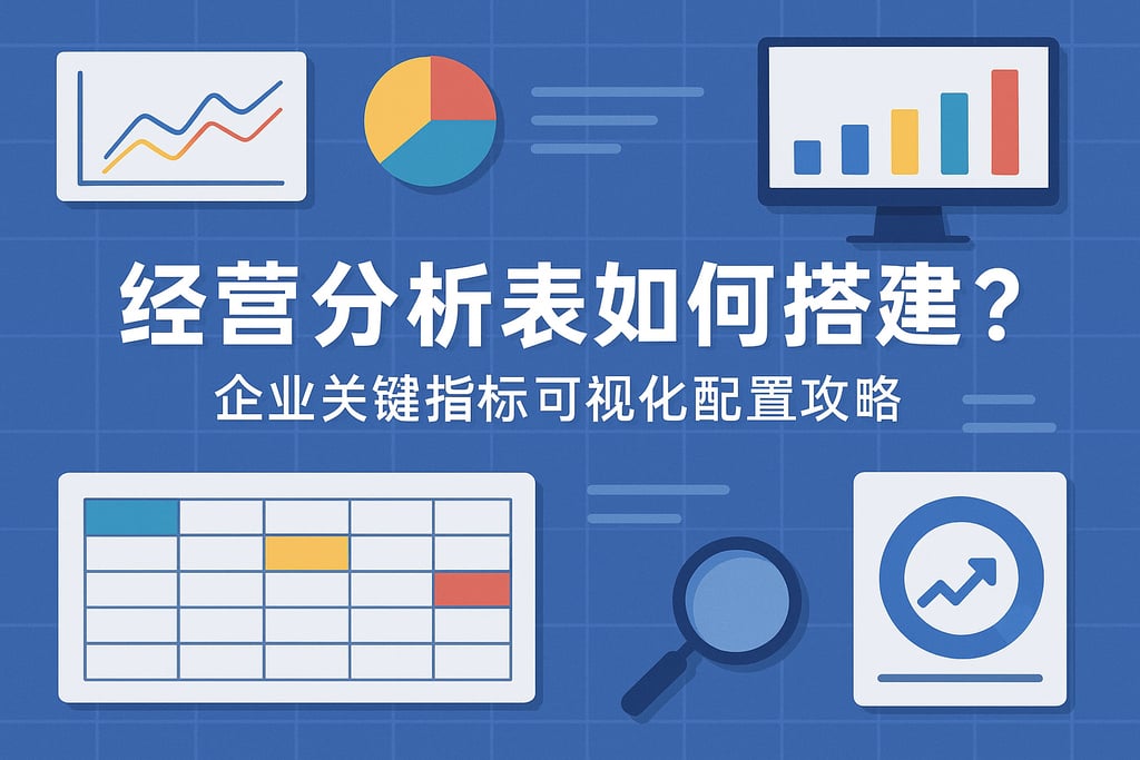 经营分析表如何搭建？企业关键指标可视化配置攻略