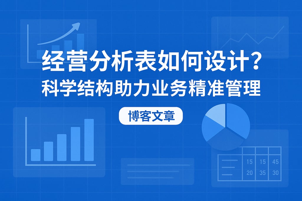 经营分析表如何设计？科学结构助力业务精准管理