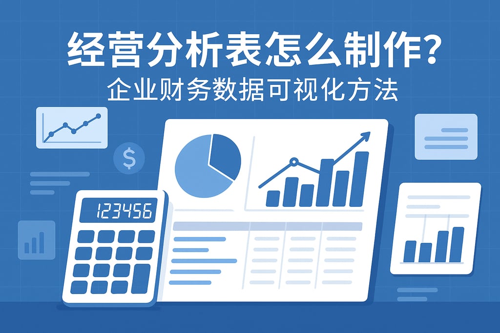 经营分析表怎么制作？企业财务数据可视化方法