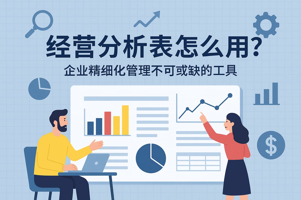 经营分析表怎么用？企业精细化管理不可或缺的工具