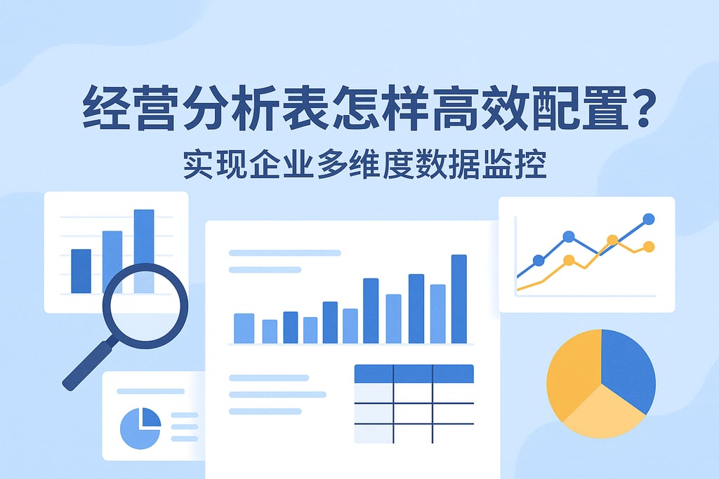 经营分析表怎样高效配置？实现企业多维度数据监控