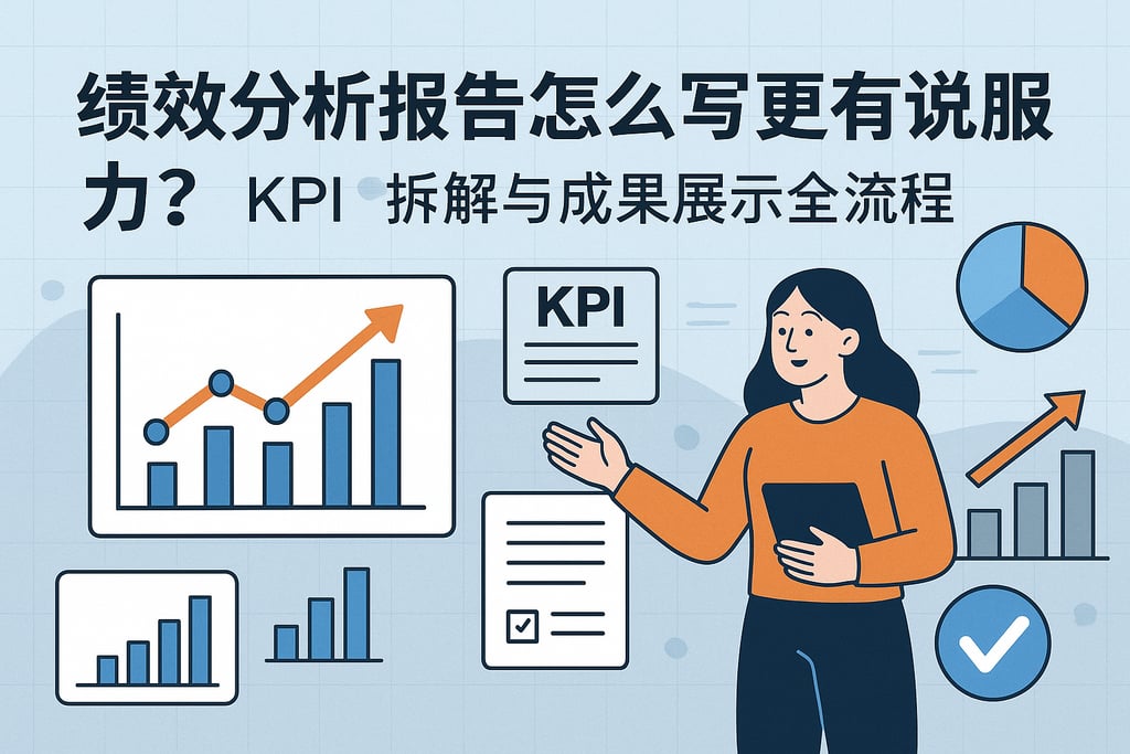 绩效分析报告怎么写更有说服力？KPI拆解与成果展示全流程