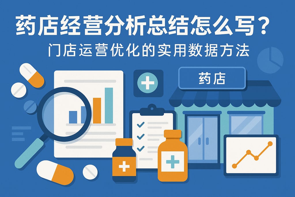 药店经营分析总结怎么写？门店运营优化的实用数据方法