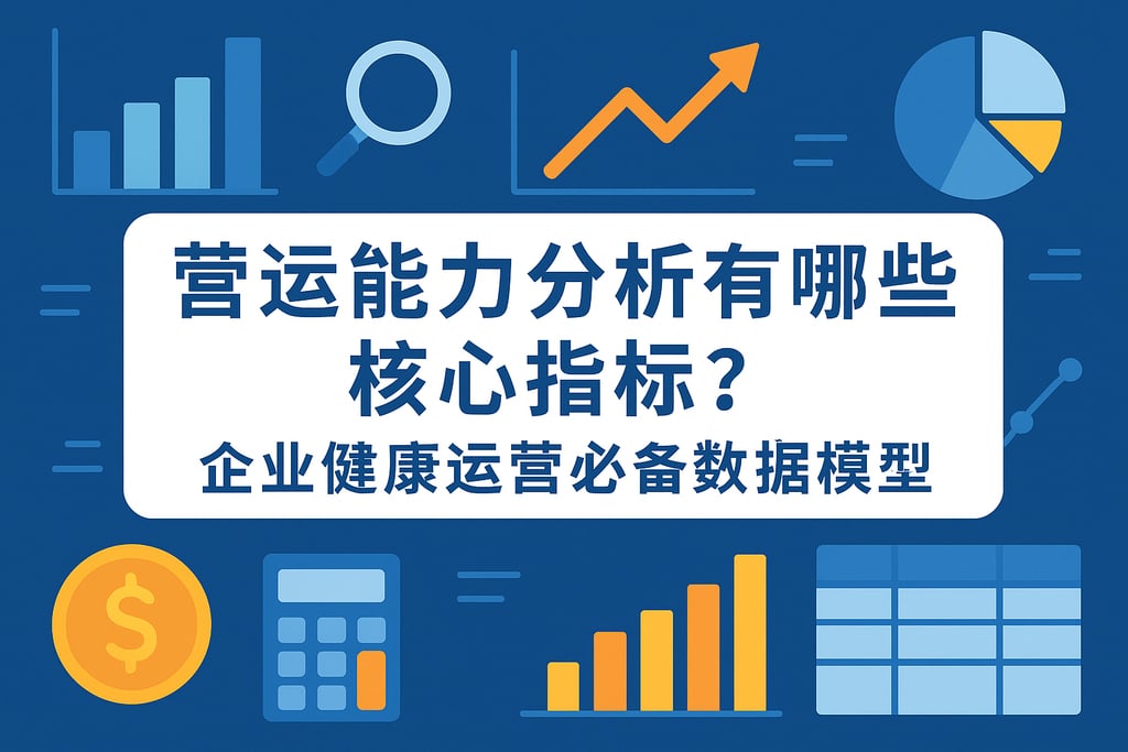 营运能力分析有哪些核心指标？企业健康运营必备数据模型