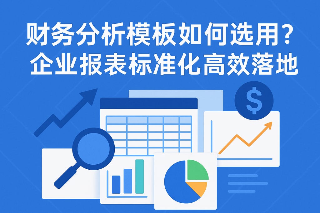 财务分析模板如何选用？企业报表标准化高效落地