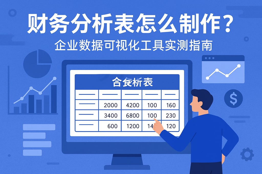 财务分析表怎么制作？企业数据可视化工具实测指南
