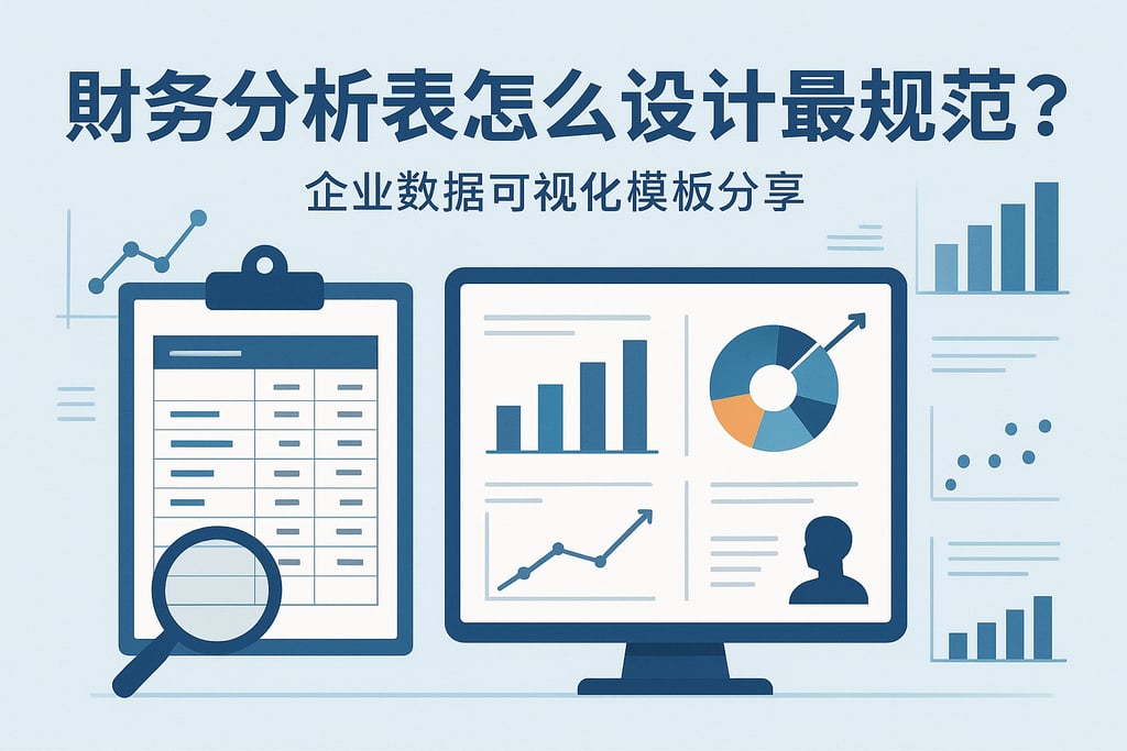 财务分析表怎么设计最规范？企业数据可视化模板分享