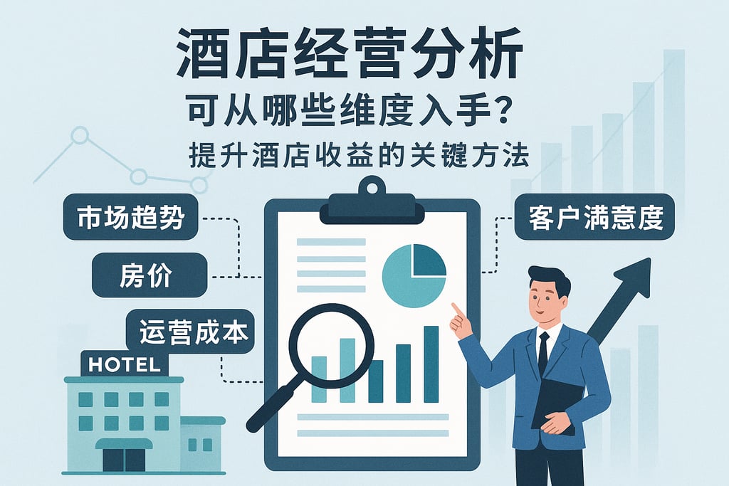 酒店经营分析可从哪些维度入手？提升酒店收益的关键方法