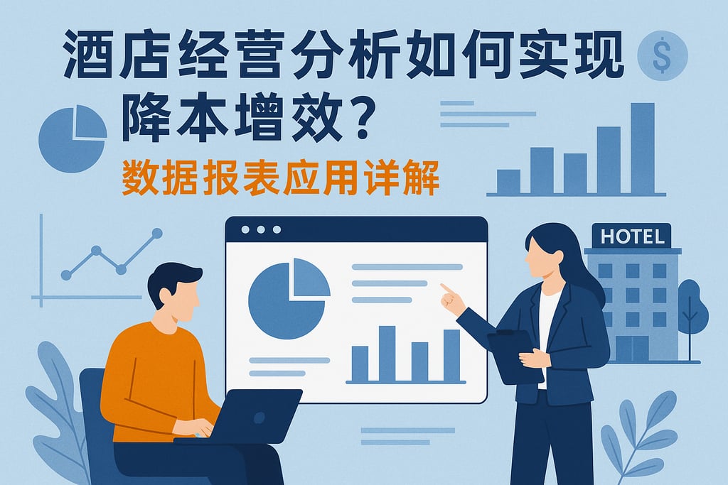 酒店经营分析如何实现降本增效？数据报表应用详解