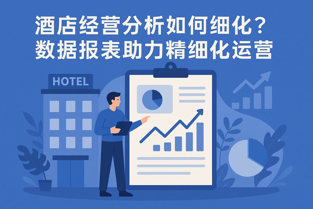 酒店经营分析如何细化？数据报表助力精细化运营