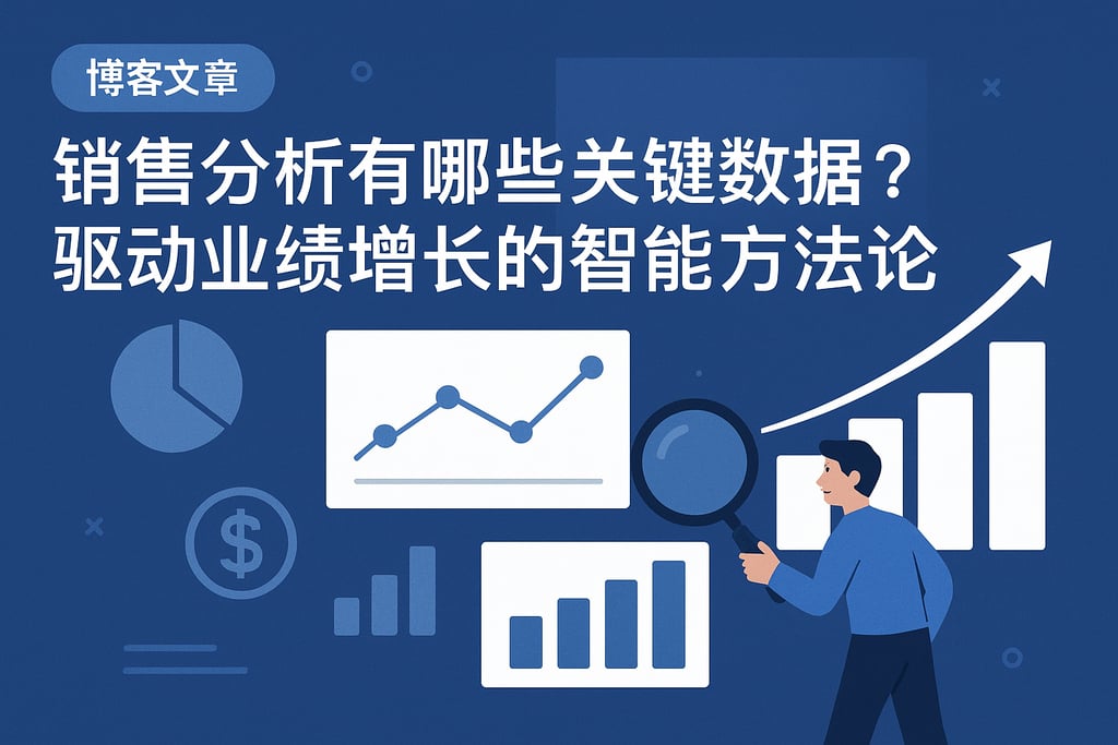 销售分析有哪些关键数据？驱动业绩增长的智能方法论