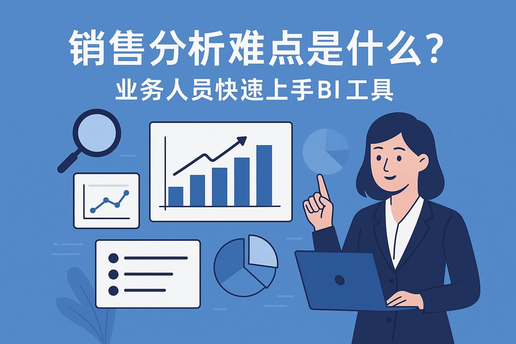 销售分析难点是什么？业务人员快速上手BI工具