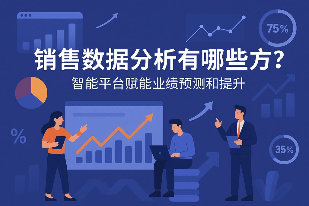 销售数据分析有哪些方法？智能平台赋能业绩预测和提升
