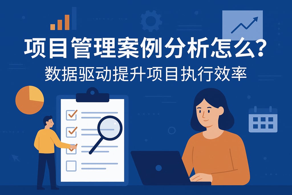 项目管理案例分析怎么做？数据驱动提升项目执行效率