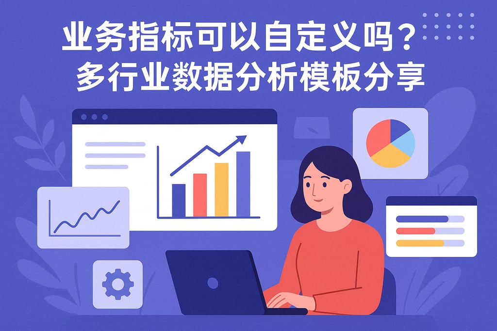 业务指标可以自定义吗？多行业数据分析模板分享