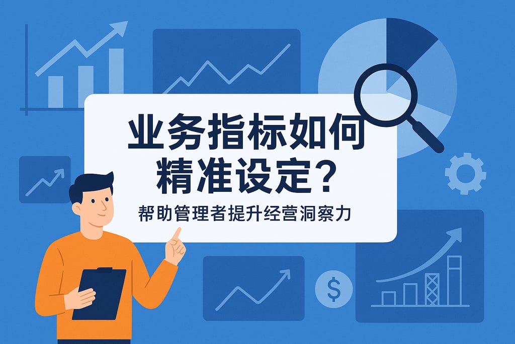 业务指标如何精准设定？帮助管理者提升经营洞察力