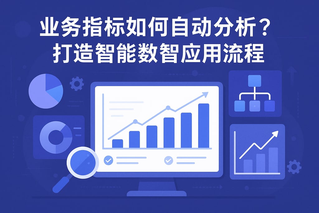 业务指标如何自动分析？打造智能数智应用流程