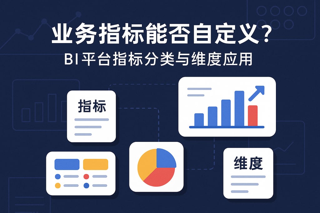 业务指标能否自定义？BI平台指标分类与维度应用