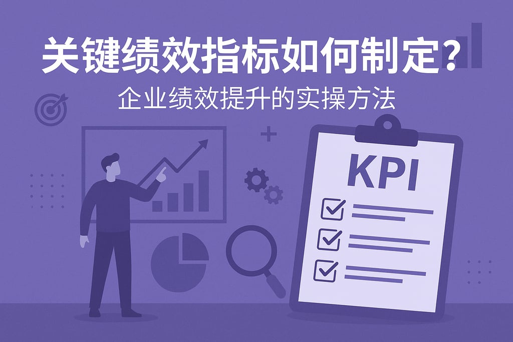 关键绩效指标如何制定？企业绩效提升的实操方法