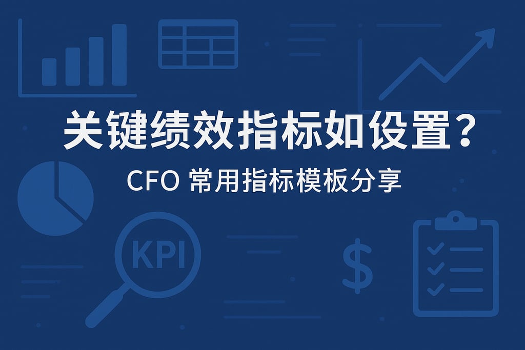 关键绩效指标如何设置？CFO常用指标模板分享