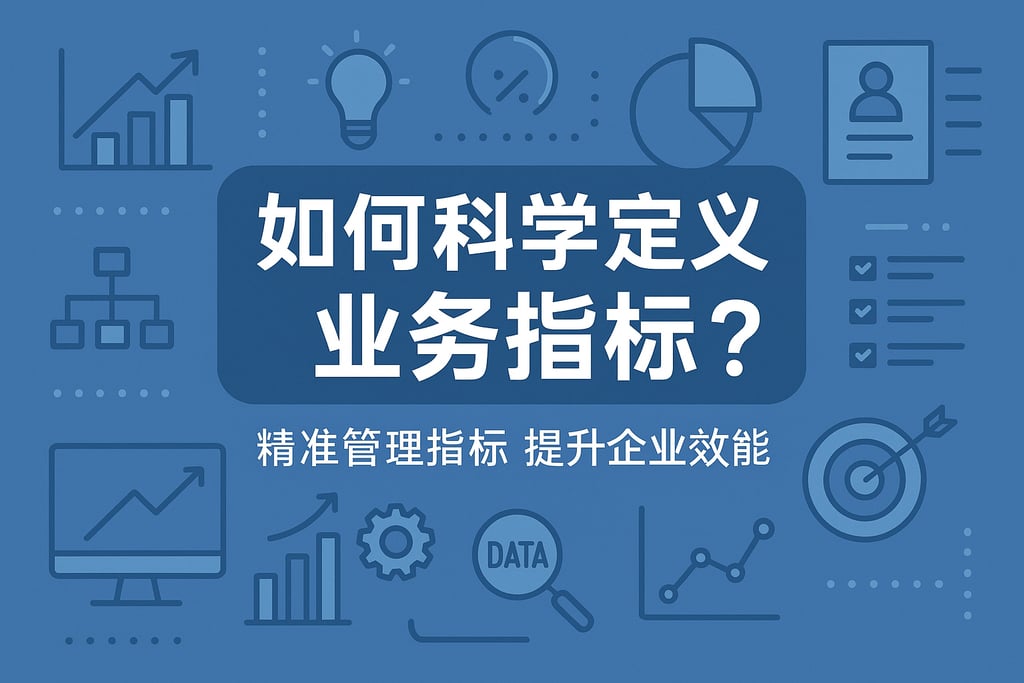 如何科学定义业务指标？精准管理指标提升企业效能