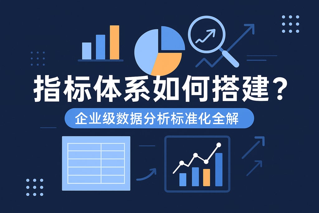 指标体系如何搭建？企业级数据分析标准化全解