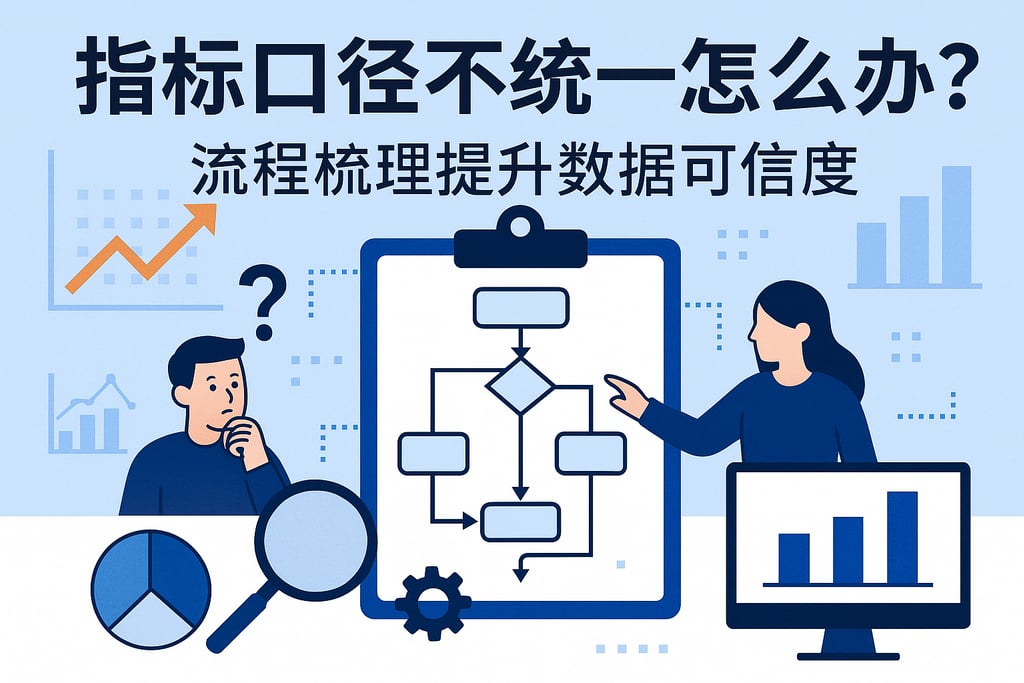 指标口径不统一怎么办？流程梳理提升数据可信度