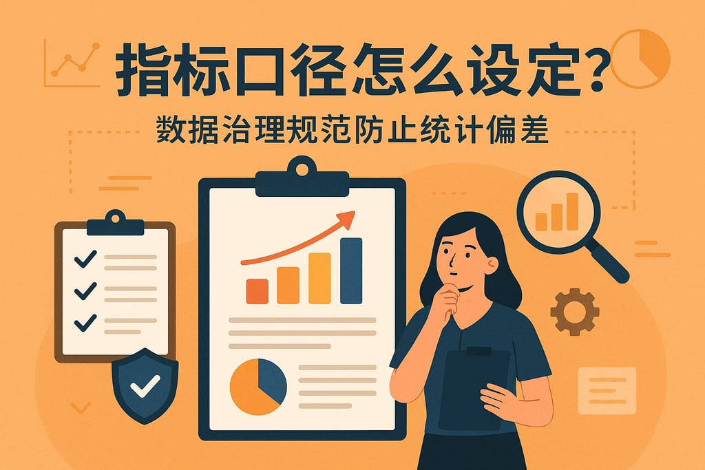 指标口径怎么设定？数据治理规范防止统计偏差