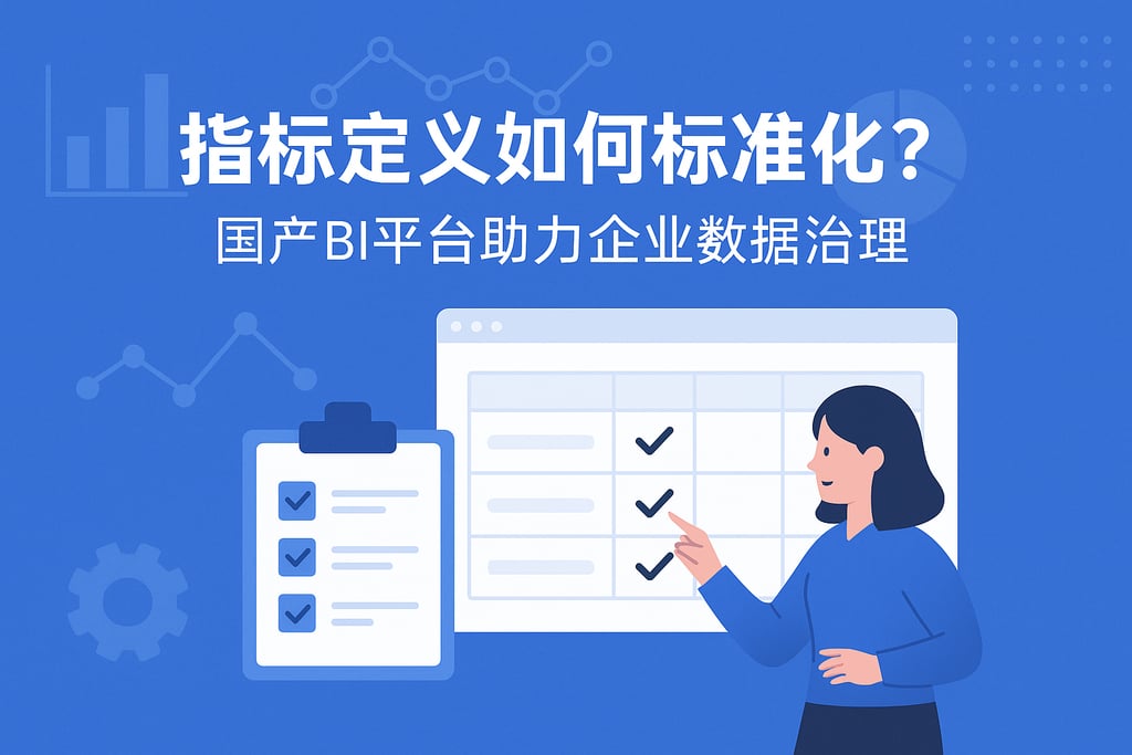 指标定义如何标准化？国产BI平台助力企业数据治理