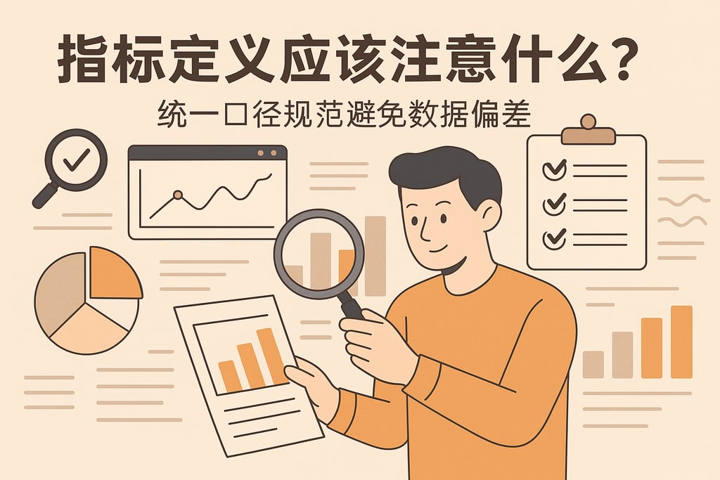 指标定义应该注意什么？统一口径规范避免数据偏差