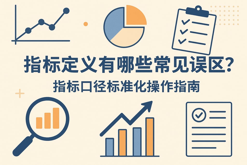 指标定义有哪些常见误区？指标口径标准化操作指南