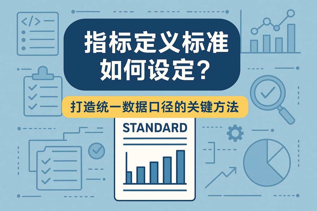 指标定义标准如何设定？打造统一数据口径的关键方法