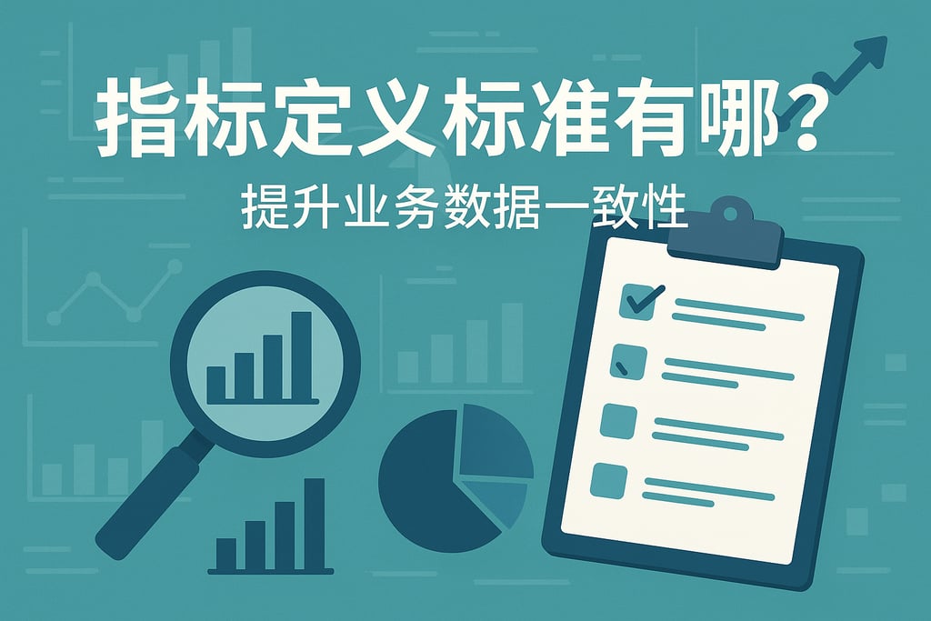 指标定义标准有哪些？提升业务数据一致性