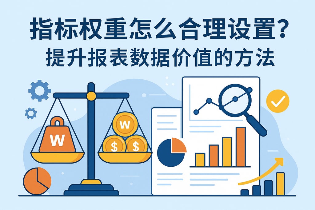 指标权重怎么合理设置？提升报表数据价值的方法