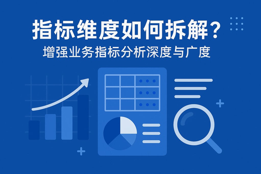 指标维度如何拆解？增强业务指标分析深度与广度