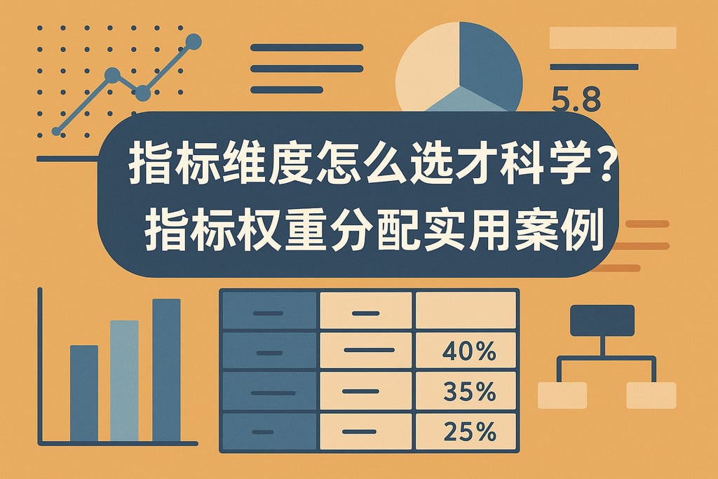 指标维度怎么选才科学？指标权重分配实用案例