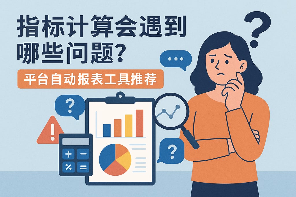 指标计算会遇到哪些问题？平台自动报表工具推荐