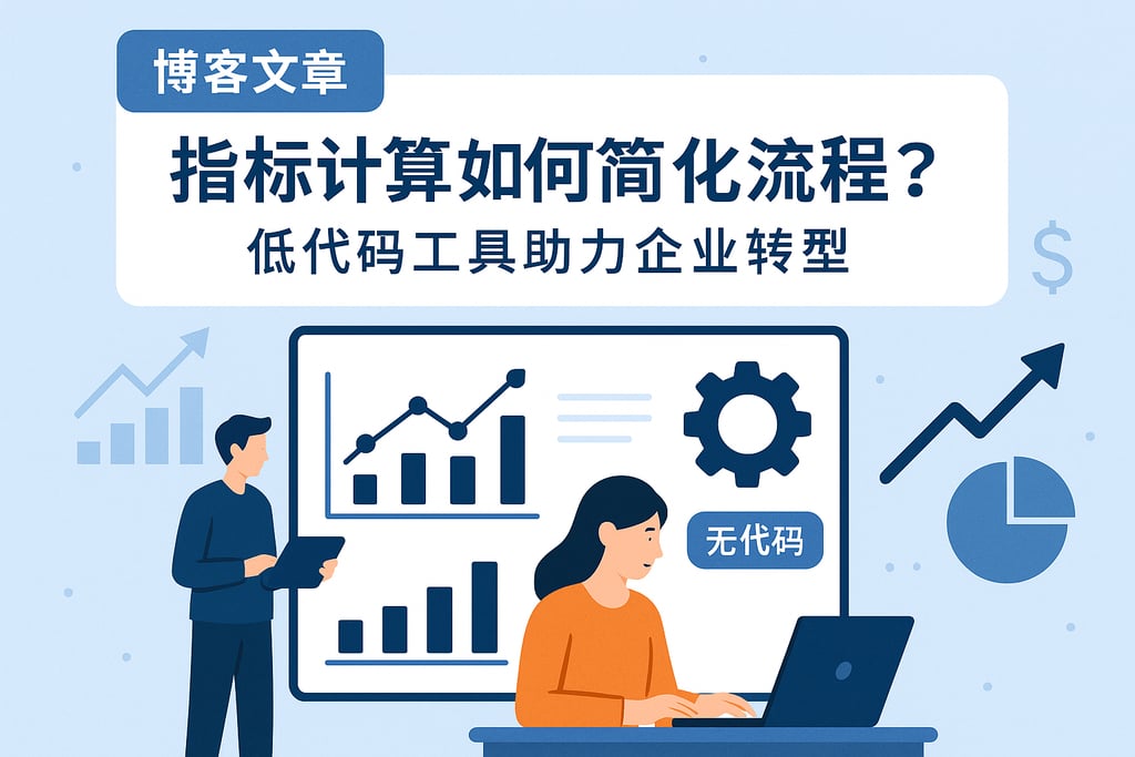 指标计算如何简化流程？低代码工具助力企业转型
