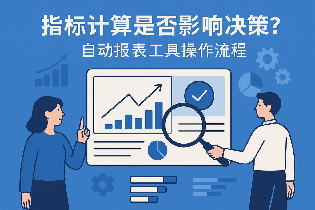 指标计算是否影响决策？自动报表工具操作流程