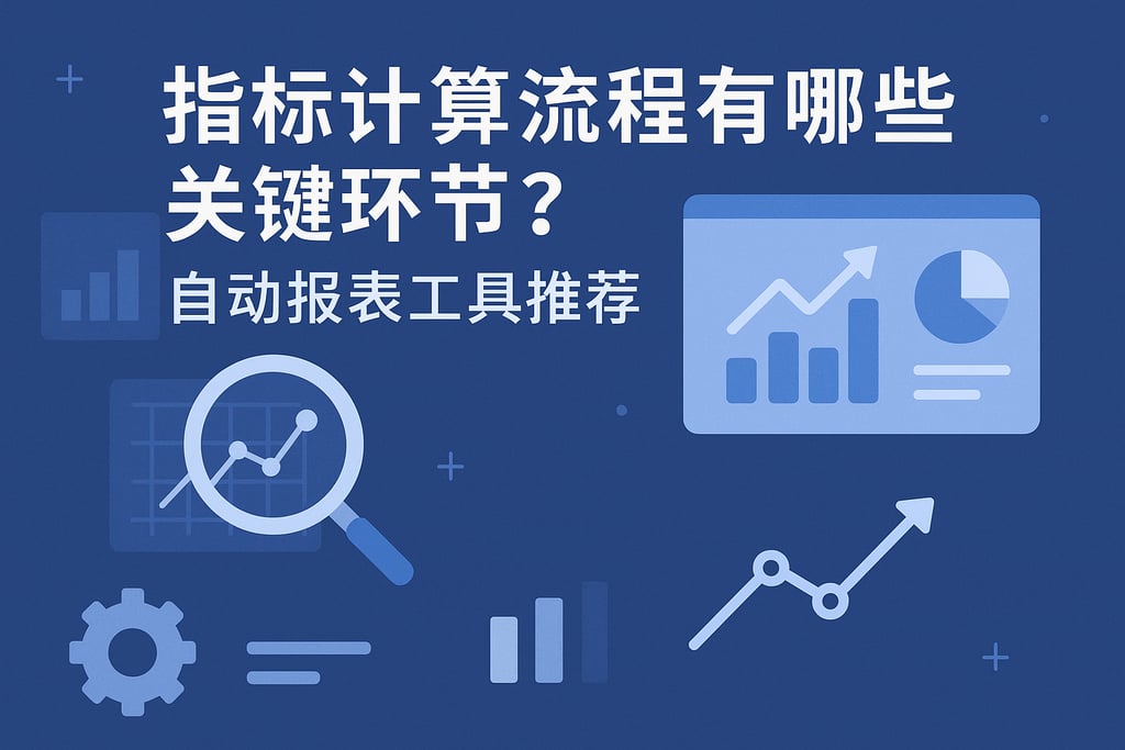 指标计算流程有哪些关键环节？自动报表工具推荐