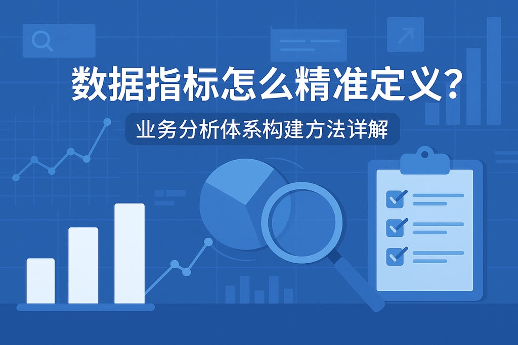 数据指标怎么精准定义？业务分析体系构建方法详解