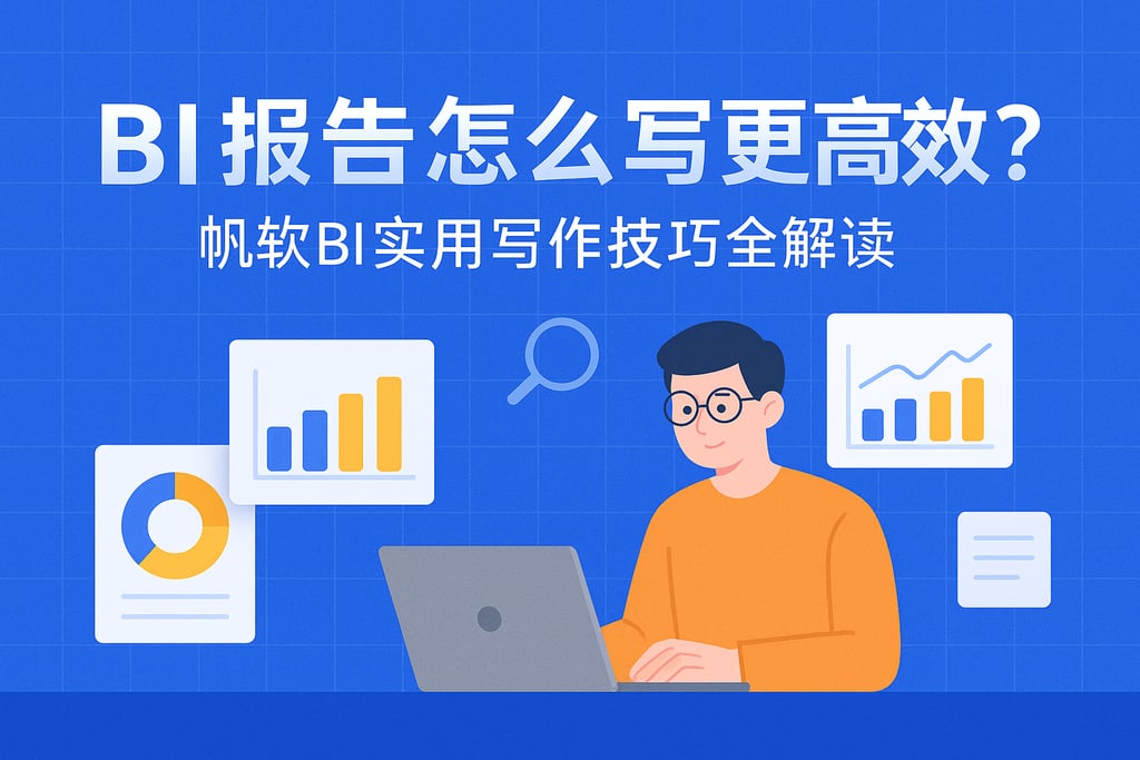 BI报告怎么写更高效？帆软BI实用写作技巧全解读