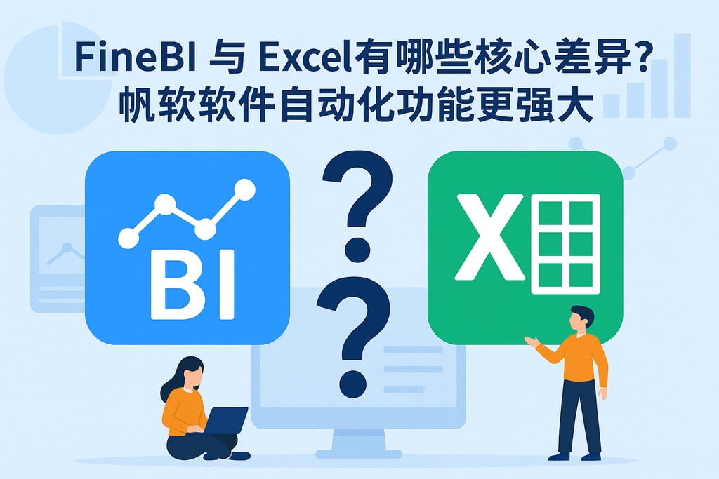 FineBI与Excel有哪些核心差异？帆软软件自动化功能更强大