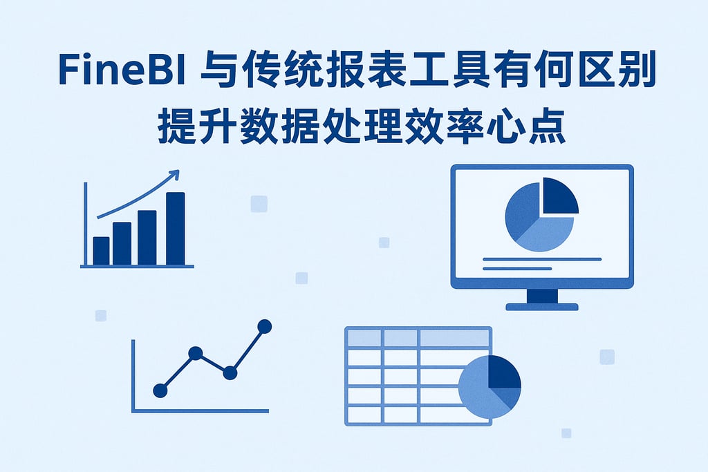 FineBI与传统报表工具有何区别？提升数据处理效率核心点